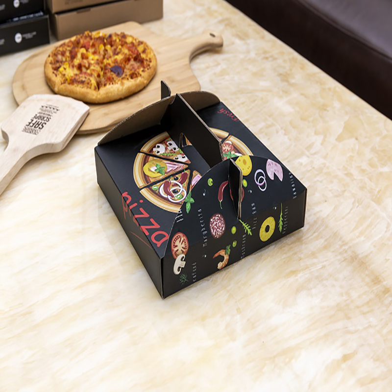 Custom Diverse dimensiuni Imprimare portabilă Pizza Pizza de ambalare Box de livrare ondulată de rețea